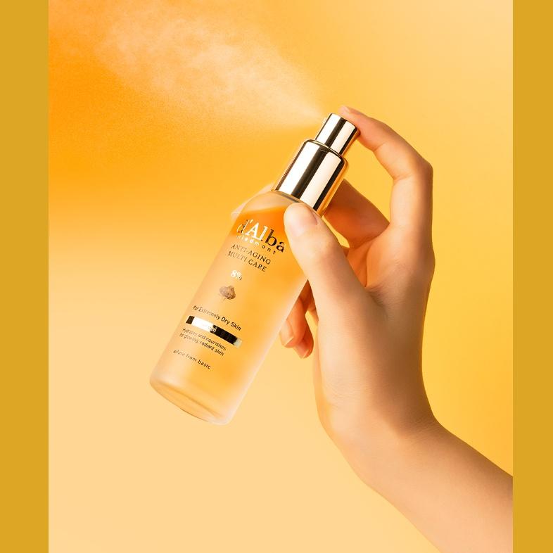 d'Alba Multi-K Spray Serum 8% – Wzmacniacz Blasku i Nawilżenia, 70ml