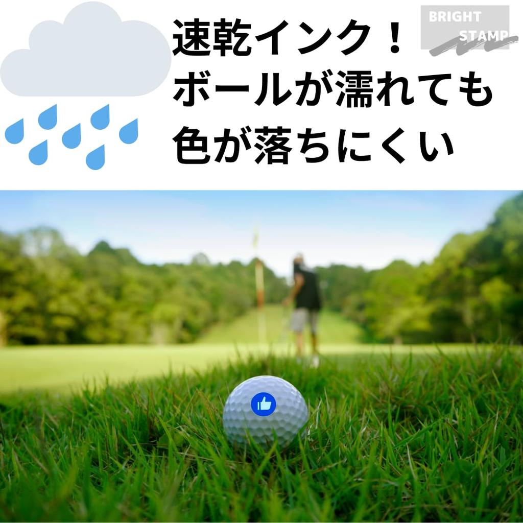 Metal Stamp Golf Ball Stamp Marker with Refillable Ink Mark (1Good + Ink)
