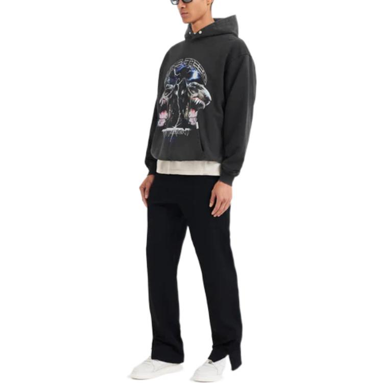 REPRESENT Sweatshirts Men's Black Hooded Moderate Regular M04062-03