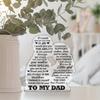 2D Flat Acrylic Father's Day Gift, Suitable for Dad Decoration, Indoor and Outdoor Decoration - No Need for Batteries/electricity, Free Day Decoration