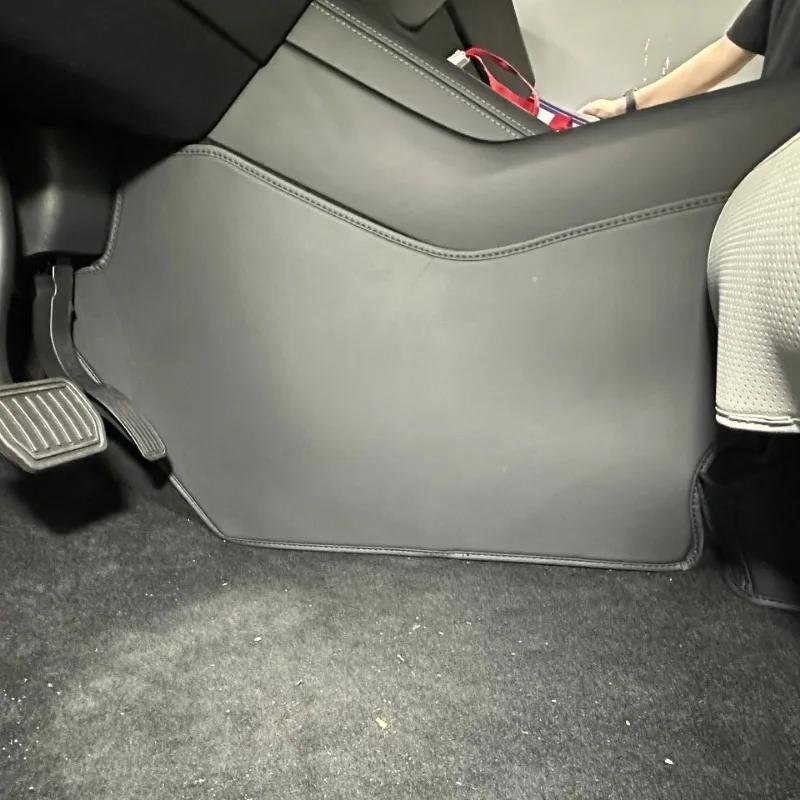 Für Tesla Model Y Juniper 2025 Mittelkonsole Anti-Kratz-Pads Leder Seitenverkleidung Schmutzabweisendes Pad Schutzhülle Zubehör