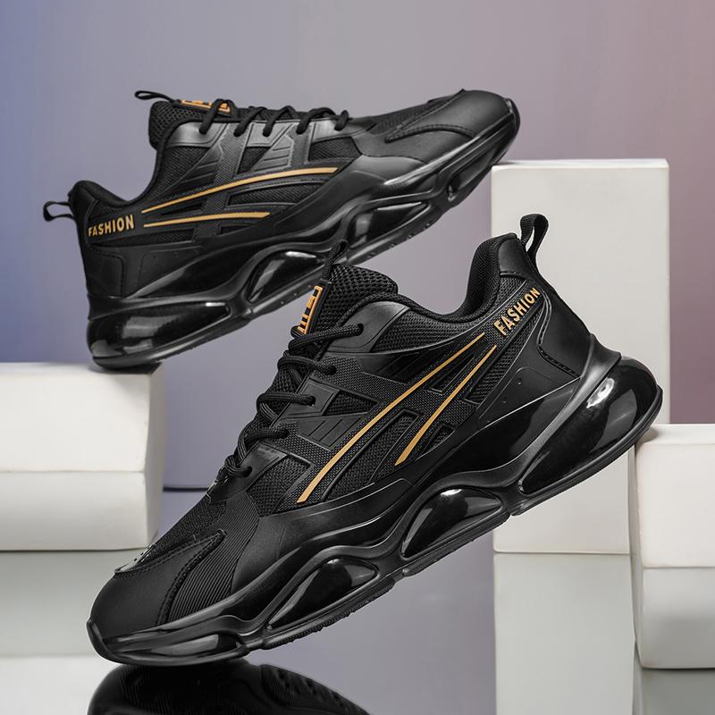 2026 New Air Cushion Chunky Sneakers Breathable Mesh Height Boost Shock Absorbing Non-Slip Wear-Resistant Casual Sports Shoes