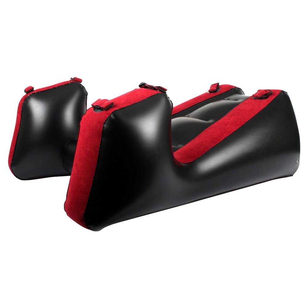 Flocking PVC Split Leg Sofa Mat With Straps Inflatable Sex Furniture Aid Adult Games Sex Chair Bed Sex Tools For Couples Women
