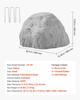 Faux Rock Cover, Outdoor Fake Rock Well Pump Cover, Realistic Natural Texture, Lightweight & Weather-Resistant Polyresin Artificial Boulder for