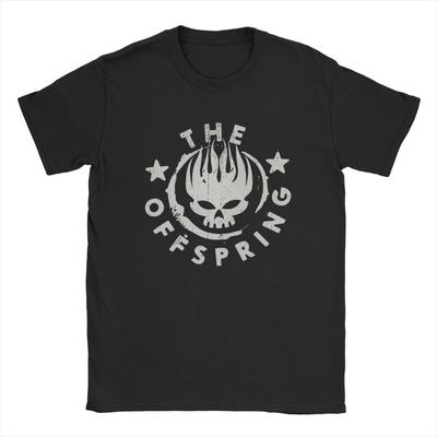 Punk The Offspring Lustiges T-Shirt für Herren  Lustige 100% Baumwoll-Tees O-Ausschnitt Kurzarm T-Shirt Bedruckte Merchandise