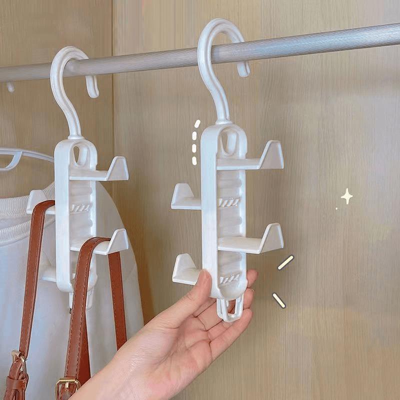 Bag Storage Tool Wardrobe Storage Multifunctional Clothes Rack Traceless Hanging Bag Rack Hat Hanging Hook-1-5Pcs