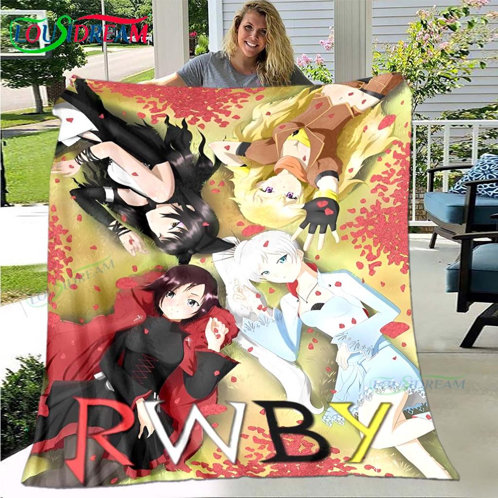 3D Fashion Cartoon R-RWBY Four Seasons Blanket Sofa Cover Travel Bed Plush Blanket Travel Office Break Blanket Gift