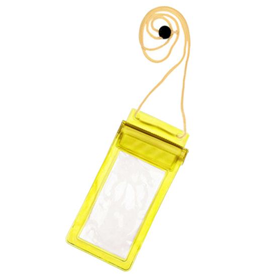 

Водонепроницаемый чехол для мобильного телефона Легкий в использовании ПВХ Универсальный чехол для мобильного телефона жёлтый