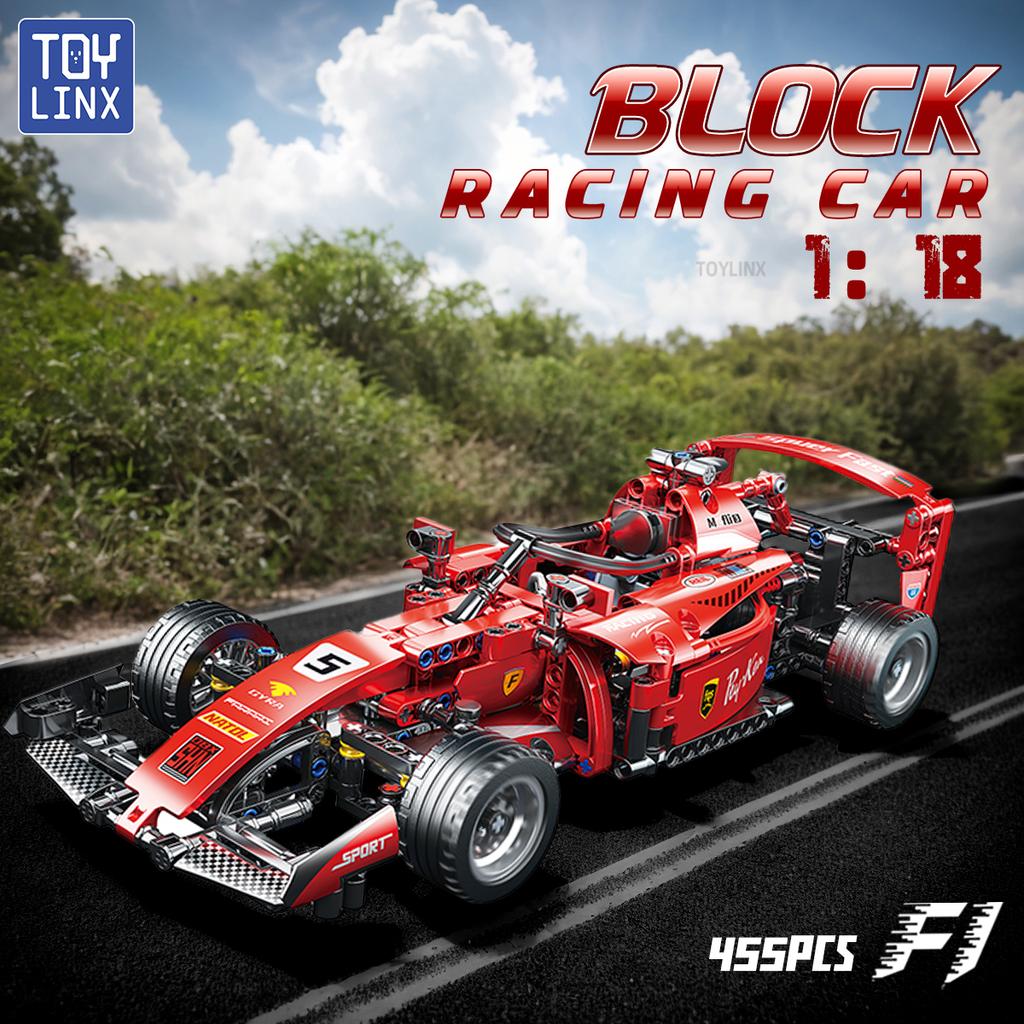 ToylinX F1 Rc Race Cars Building Sets MOC Remote Control Car Building Blocks Cool Collectible Model Car Kits Building Toys