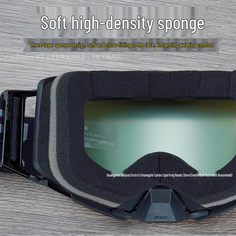 FXR Double-Layer Anti-Fog Goggles for Motorcycle, Off-Road, Mountain Biking & Skiing