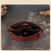 Johnature Genuine Leather Women's Bag Versatile Armpit Bag Commuting Multi-layer Shoulder Crossbody Bag