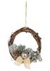 Small Rattan Christmas Wreath 15