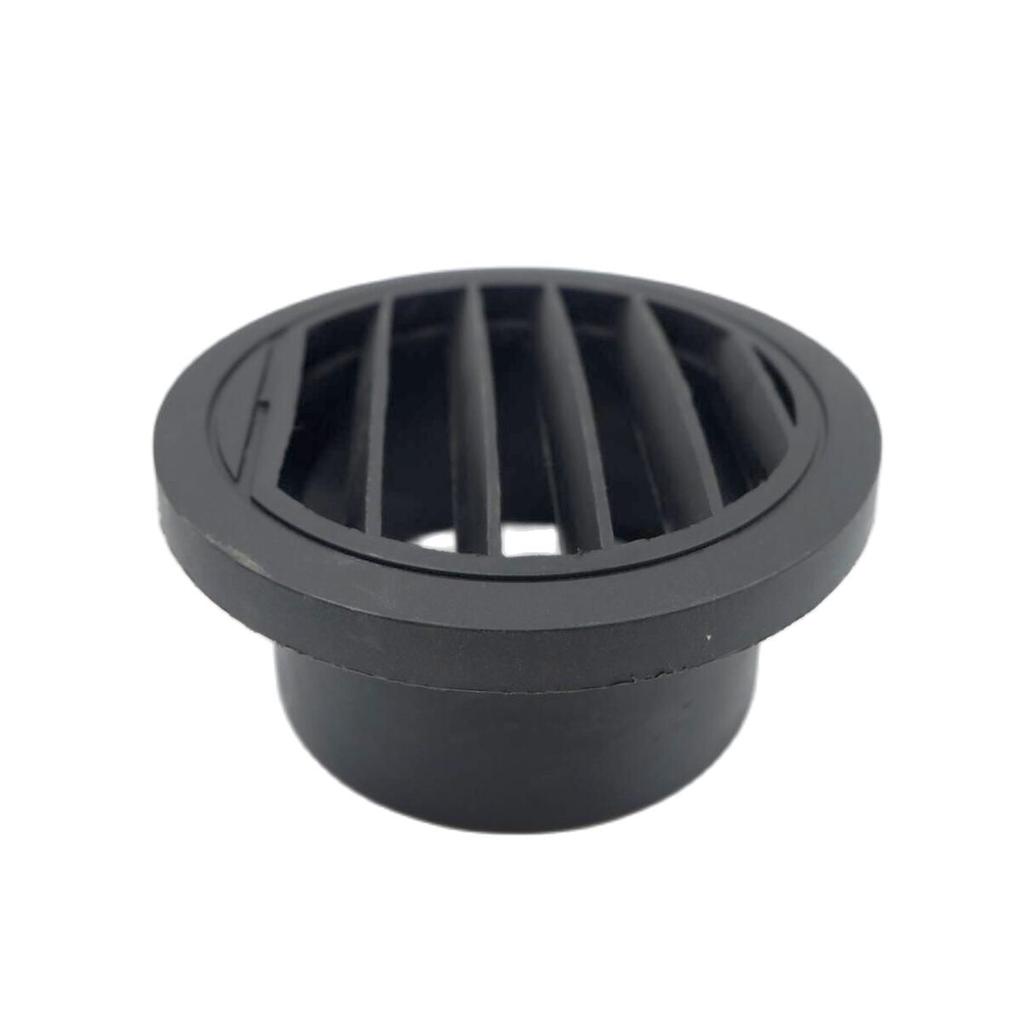 60mm / 75mm Diesel Heater Duct Ducting Air Vent Outlet Flat Round Rotatable Connector Black For Car Truck VAN Camper