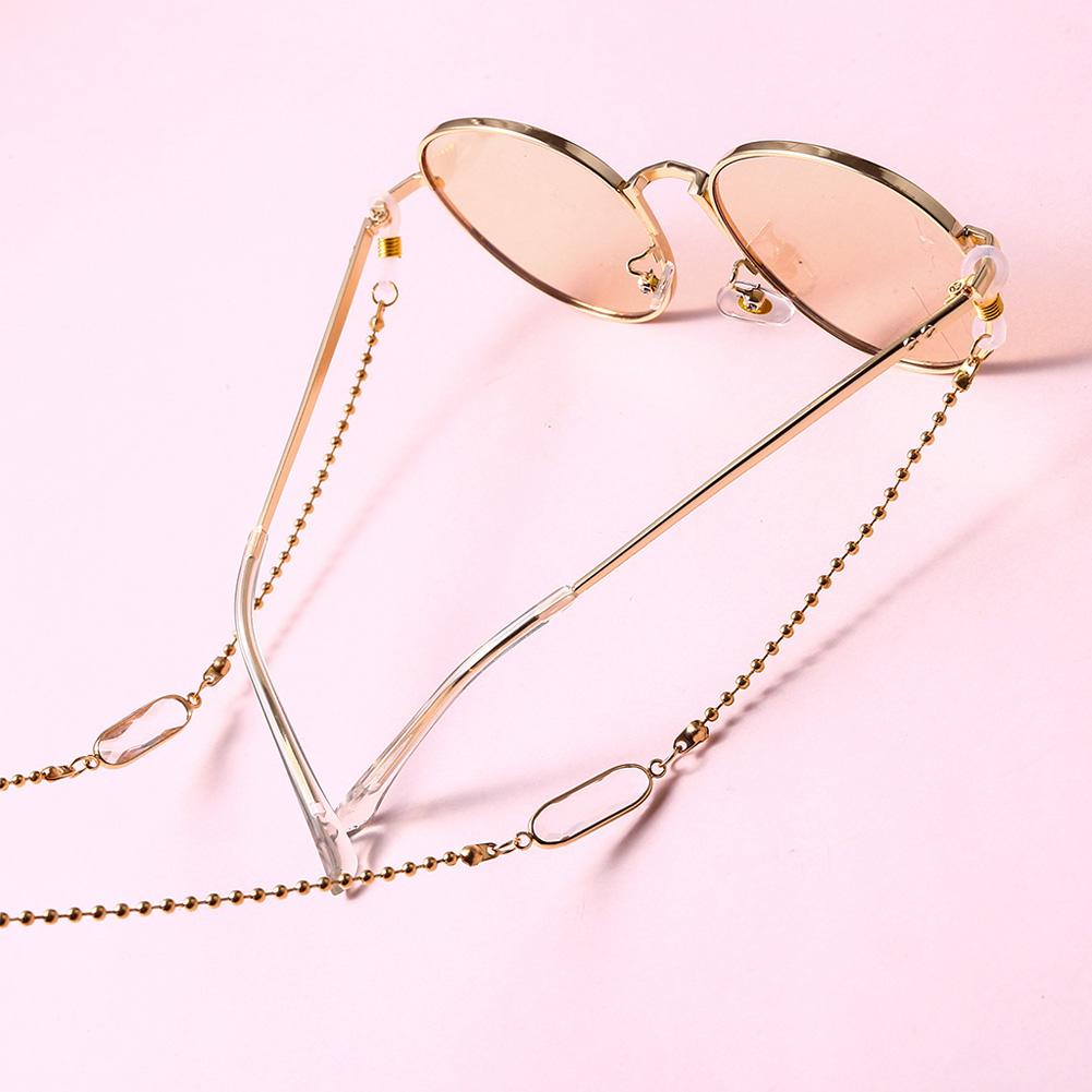 Eyeglasses Chain Stylish Metal Silicone Ring Non-slip Fashion Glasses Chain