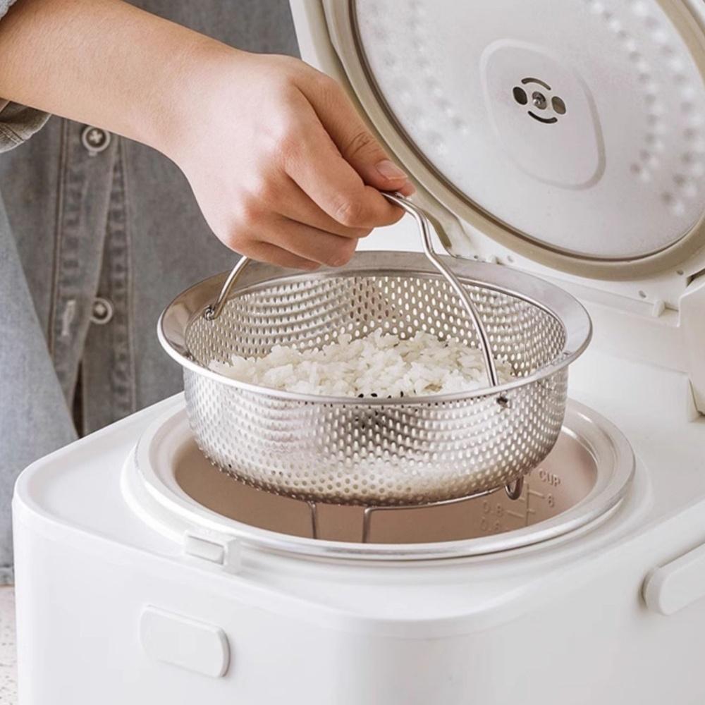 304 Stainless Steel Food Steamer Basket for Egg Meat Prssure Cooker Rice Steam Basket