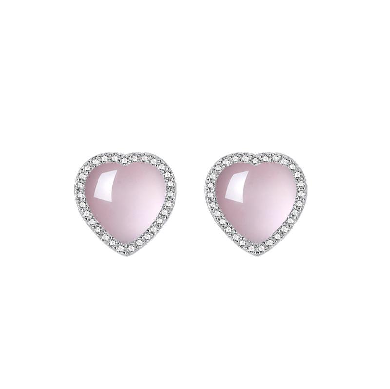 

Premium love stud earrings sterling silver s925 light luxury niche design earrings women s sweet and cute fashion jewelry 925 silver