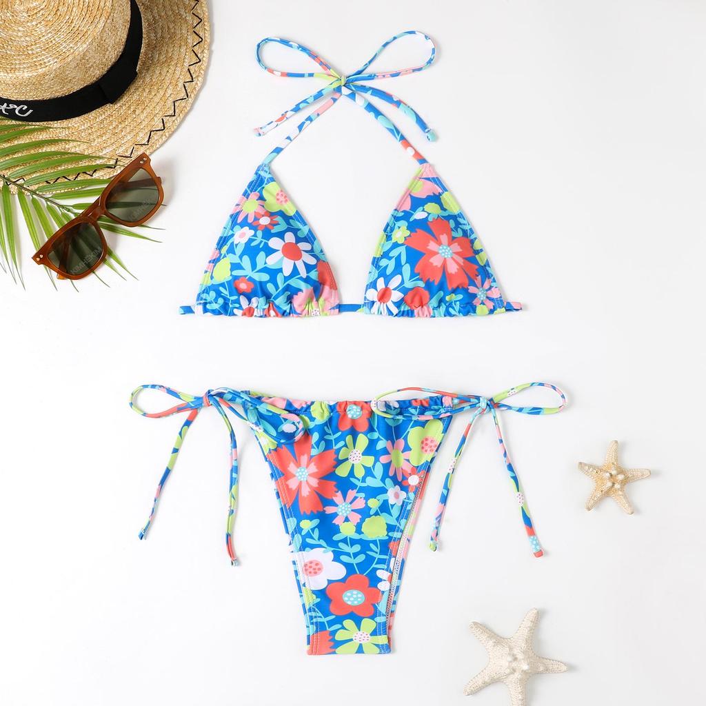 Biquíni Sexy com Fenda Europeu e Americano 2024 para Mulheres