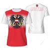 AUSTRIA Flag 3D Print Sports Quick-dry Breathable Men T-shirt Football Jersey Team Short-sleeve Parent-child Top Clothes Summer