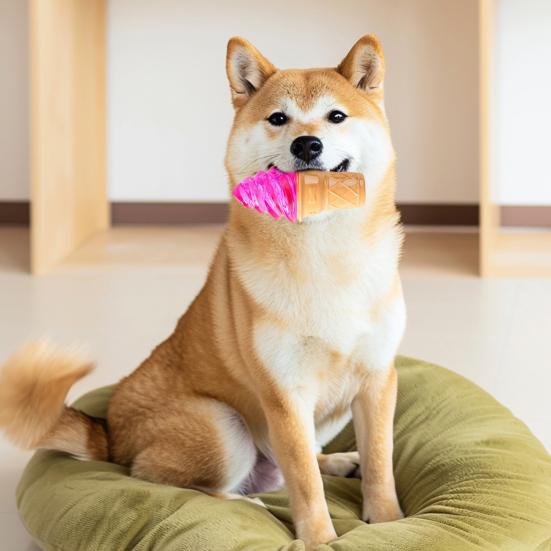 Giocattolo Rinfrescante da Masticare per Cani Bastoncino di Ghiaccio Congelabile Estivo Cono Dentizione Cucciolo