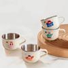  Mini Cute 304 Stainless Steel Cup With Handle Kids Trainning Drinking Cup Anti Scalding Durable Tea Milk Coffee Mug