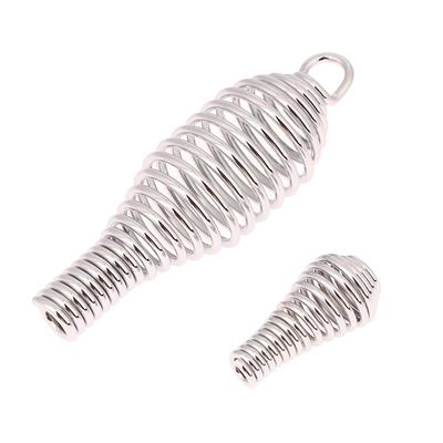 Manico a molla per barbecue riutilizzabile manico per fornello da grill molla di compressione per stufe a legna armadietti accessori colore casuale
