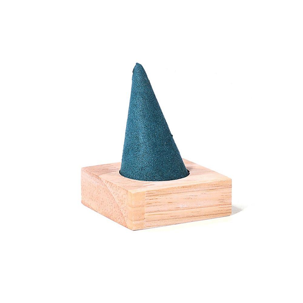 Storage Rack Flannelette Rings Display Stand Multiple Size Wooden Rings Organizer  Finger Ring