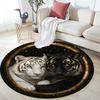 Cartoon Print Round Area Rug,Carpet Rug for Living Room Bedroom Sofa Playroom Decor,Non-slip Floor Mat