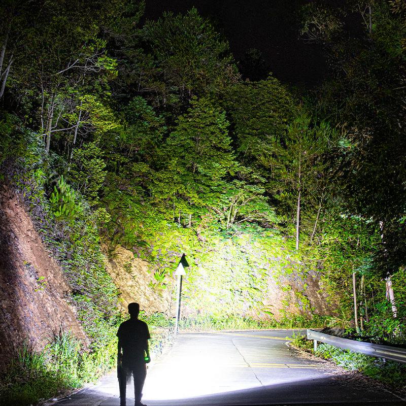 5000LM 8LED High Power Led Flashlights Strong Light Rechargeable USB Lamp Torch Camping With Portable LED COB Light Flashli
