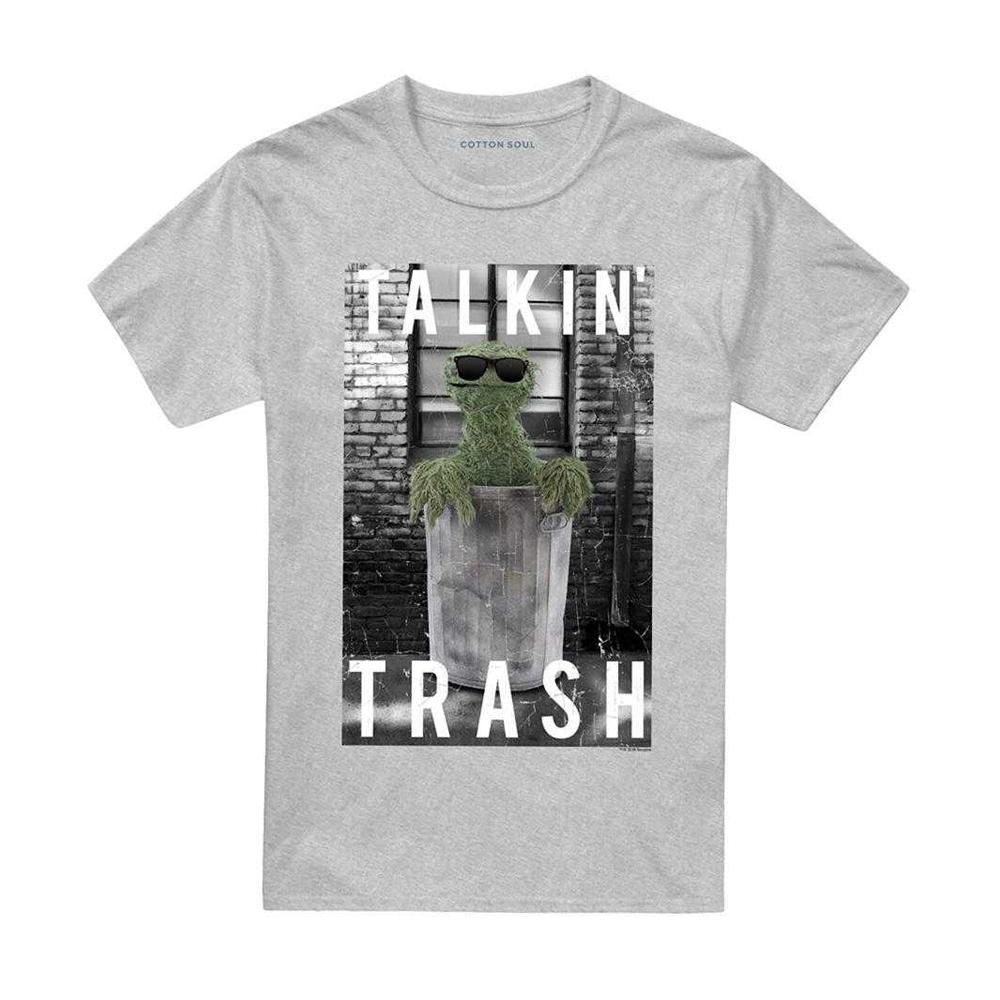 Sesame Street Unisex Adult Talkin Trash T-Shirt