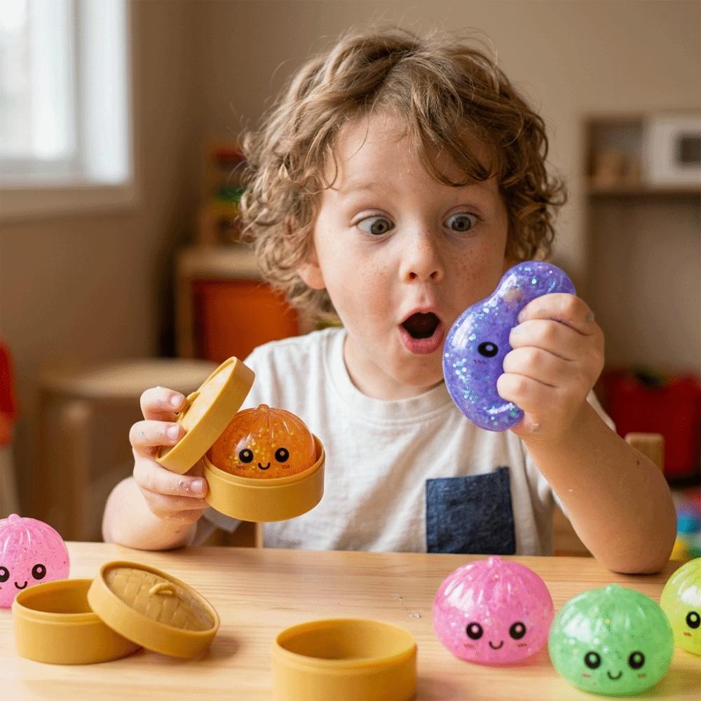 Glitter Dumplings Blind Box Squeeze Toy Stress Relief Sensory Ball For Stress Anxiety Relief