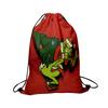 Christmas Double Sided Print New Year Gift Bag Drawstring Pocket Christmas Backpack