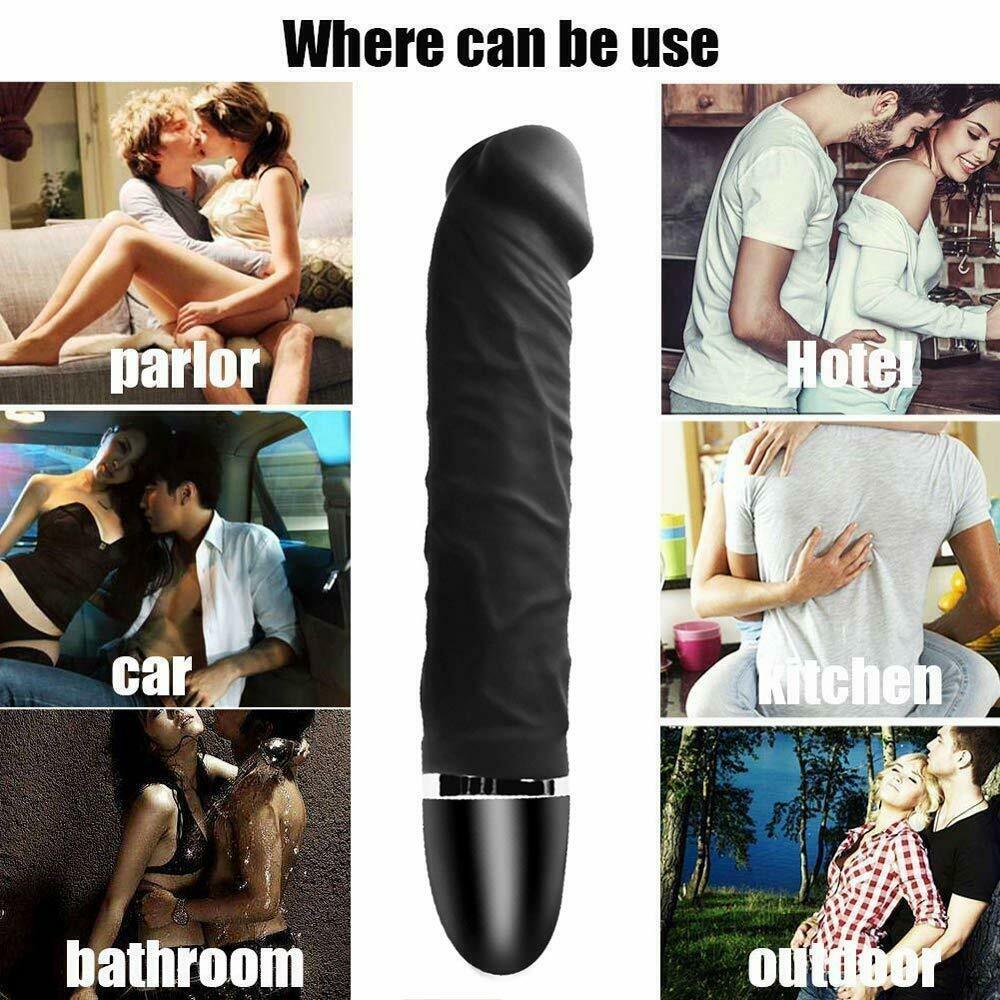 Big G Spot Dildo Vibrator Massager Sex Toys For Women Couple Multispeed Discreet