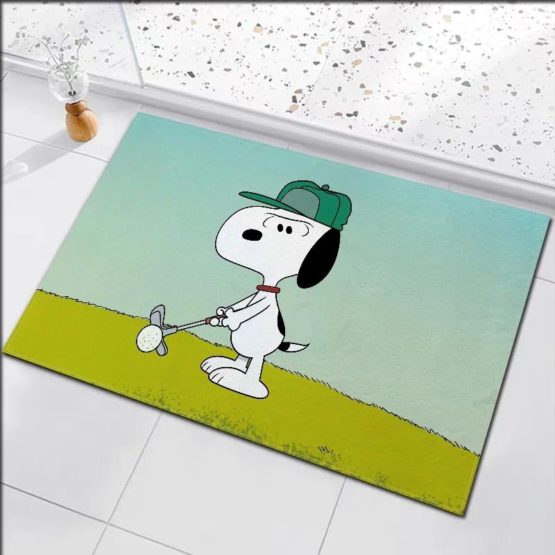  Wycieraczka do drzwi Disney Snoopy, słodka kreskówka, pokój dziecięcy, dekoracja domu, antypoślizgowy, zmywalny dywanik do sypialni, łazienki, kuchni, wejścia