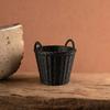 Cesta de Lenha Impressa em 3D, Ornamento de Micro Paisagem, Miniaturas com Textura de Tecelagem Retro, para Cenas de Micro Paisagem de Casa de Bonecas
