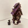 3D Wooden Puzzle Kit DIY Wooden Puzzle Haunted House Model Light-up Halloween