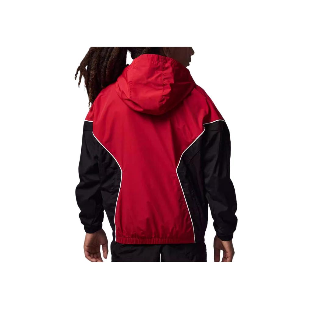 Jordan Jacket Comfortable Casual Color Block Versatile Kids Jackets Red Black IB8384-687