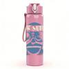 1PC Night watch shield vintage print 750ml colorful plastic sports water bottle leakproof pop up lid with straw for outdoor work home use