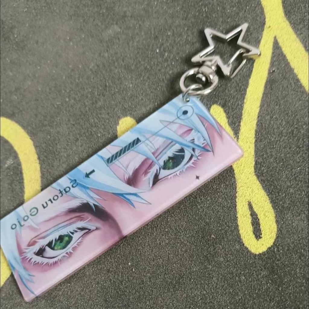 Japansk anime Cool Gojo Satoruo Nyckelbrickor Nyckelbricka Motorcyklar Bilar Ryggsäck Nyckelring Till vänner Mode Nyckelring Presenter