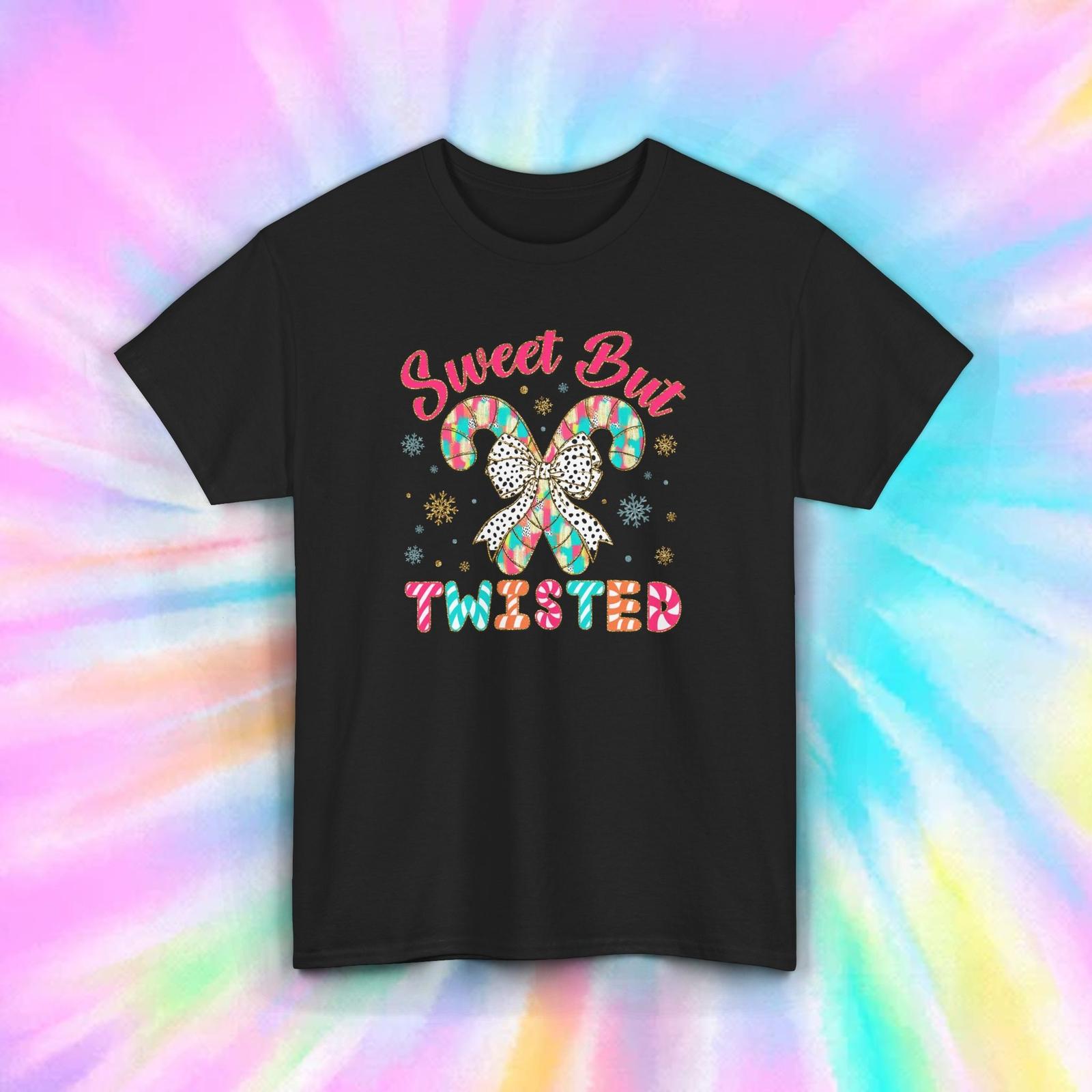 Sweet But Twisted Shirt S-5XL Funny Candy Cane Christmas Holiday Humor Tee XXXXL