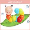 Worm Wooden Twist Educational Toy For Kids Hand Dexterity And Brain Boost