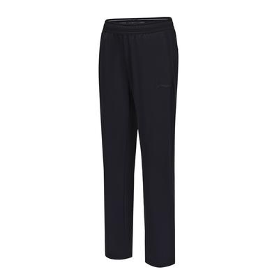 Li Ning Glory Solid Color Versatile Straight Leg Elastic Waist Knitted Sports Pants Men Pants Deep-Blue AKLV185-1