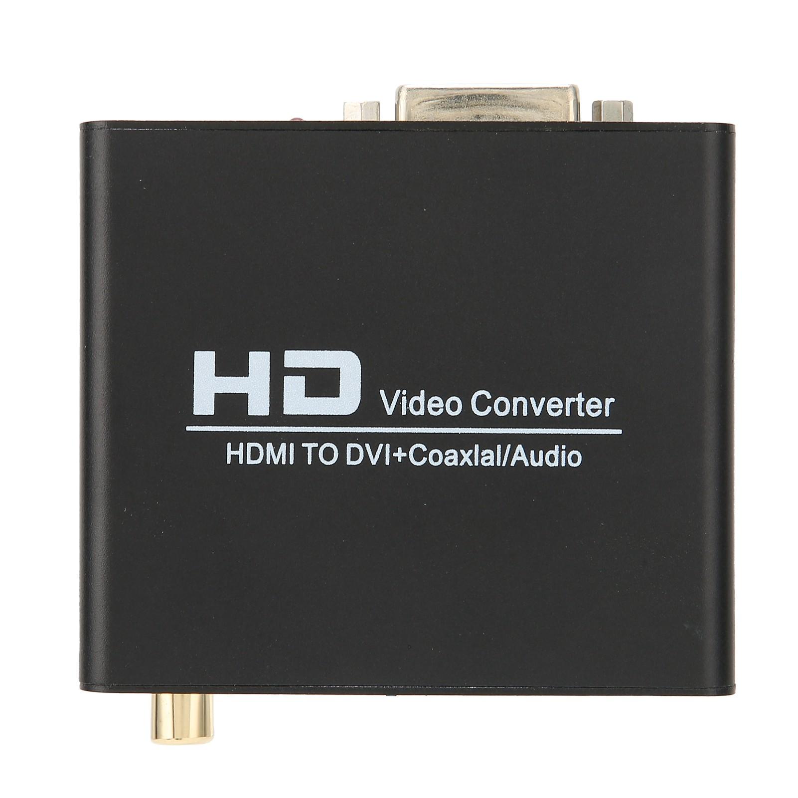 

Мультимедийный интерфейс HD в DVI-преобразователь цифрового коаксиального аналогового стереовыхода US Plug