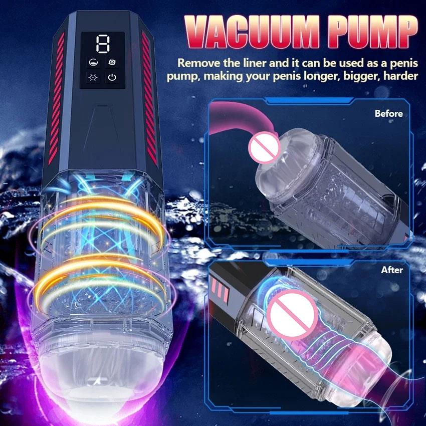 Automatic Male Masturbator Telescopic Rotation Vagina Masturbation Equipment Sex Toys for Men Piston Penis Exerciser Adults Goods Delayed Ejaculation