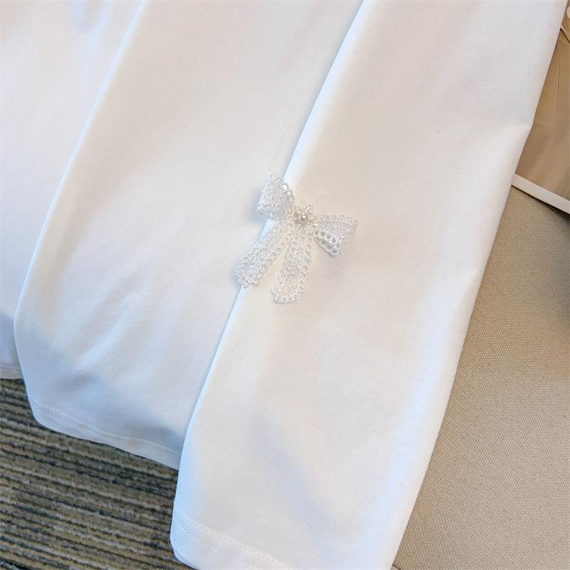 Plus Size Slimming Loose Short-Sleeve Mid-Length T-Shirt for Women (200-350 Jin) 9116