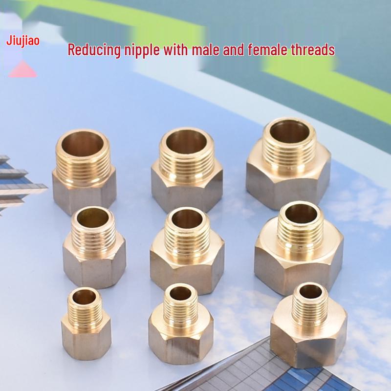 All-Copper Multi-Diameter Extension Connector: 1-6 Min, 1-Inch, Threaded for Water & Gas Pipes
