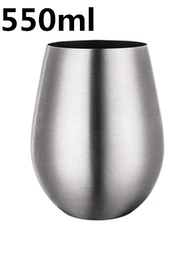 2 Стиля Нержавеющая Сталь 304 Молоко Холодный Напиток Виски Пиво Чашка Креативная Яйцевидная Форма Кофе Чай Кружка send as picture