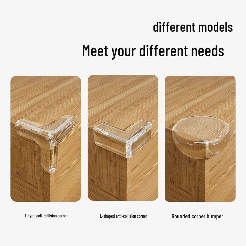 Children's Transparent Soft PVC Corner Protectors for Tables and Furniture