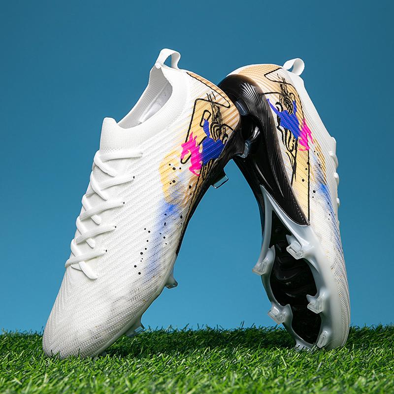 Neue Herren Fußballschuhe Rutschfeste Trainingsschuhe Fußballschuhe Spiel Ultraleichte Fußballschuhe FG Lange Stollen Outdoor Dropshipping