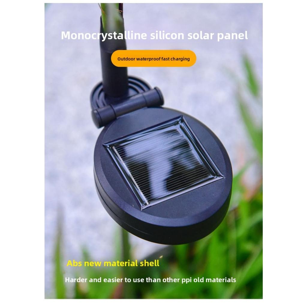 Solar Garden Light Strip with Luminous Flowers and Stems, Upgraded Solar Panel Outdoor Decorative Lanterns, High-quality Courtyard Lighting