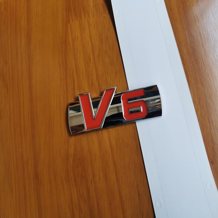 

1X Metal Car Body Side Emblem Rear Trunk Sticker V6 TGDI emblem